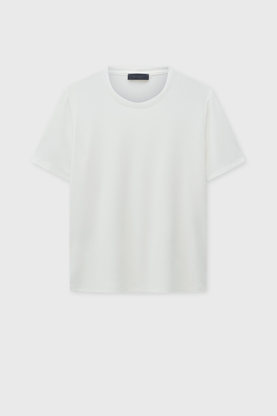 Biały luźny T-shirt z cupro