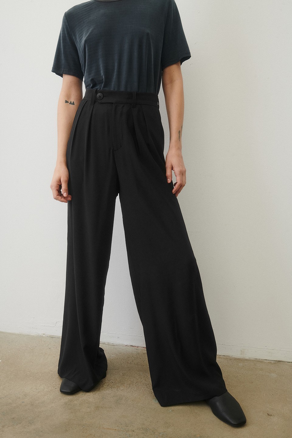 Silk trousers