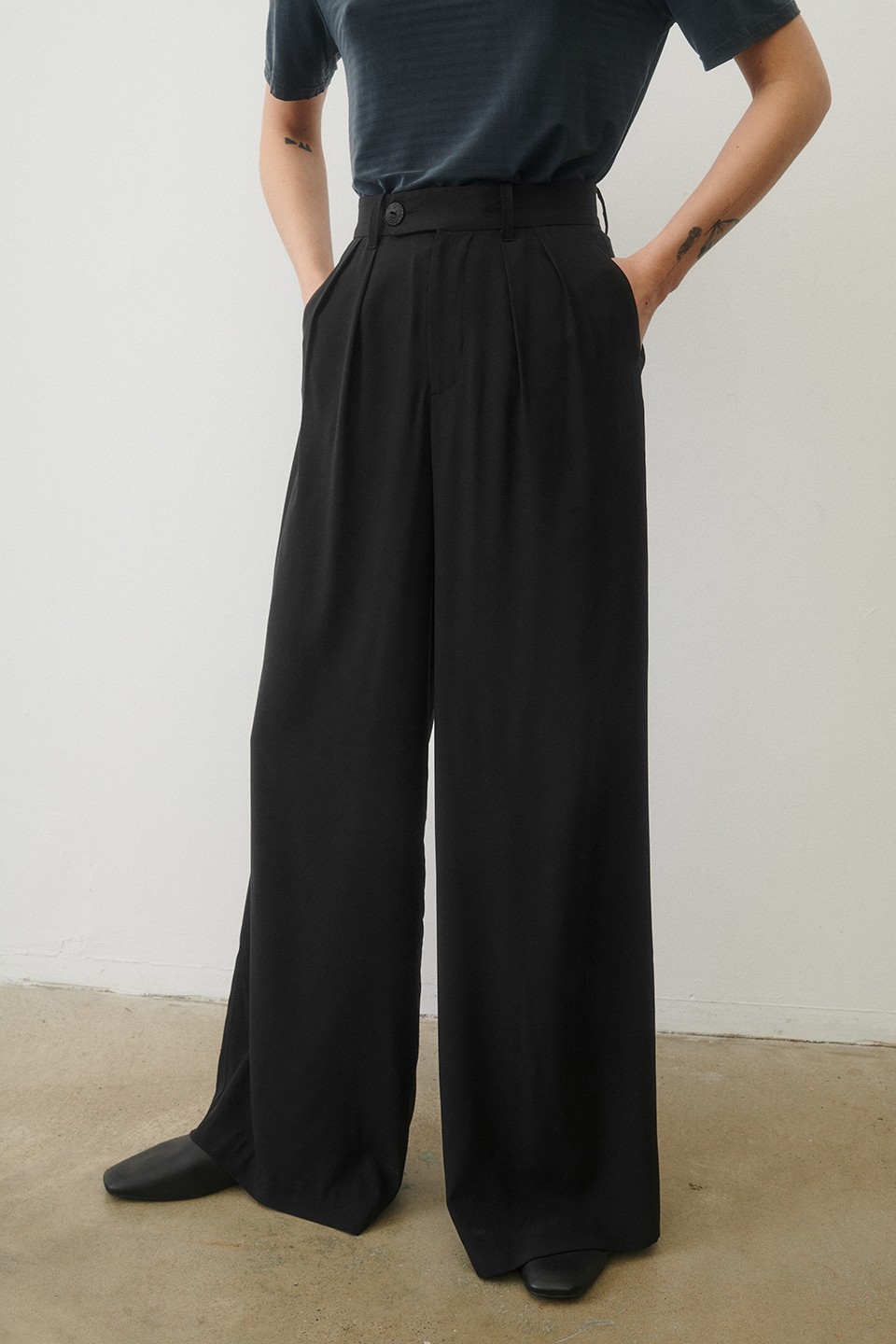 Silk trousers