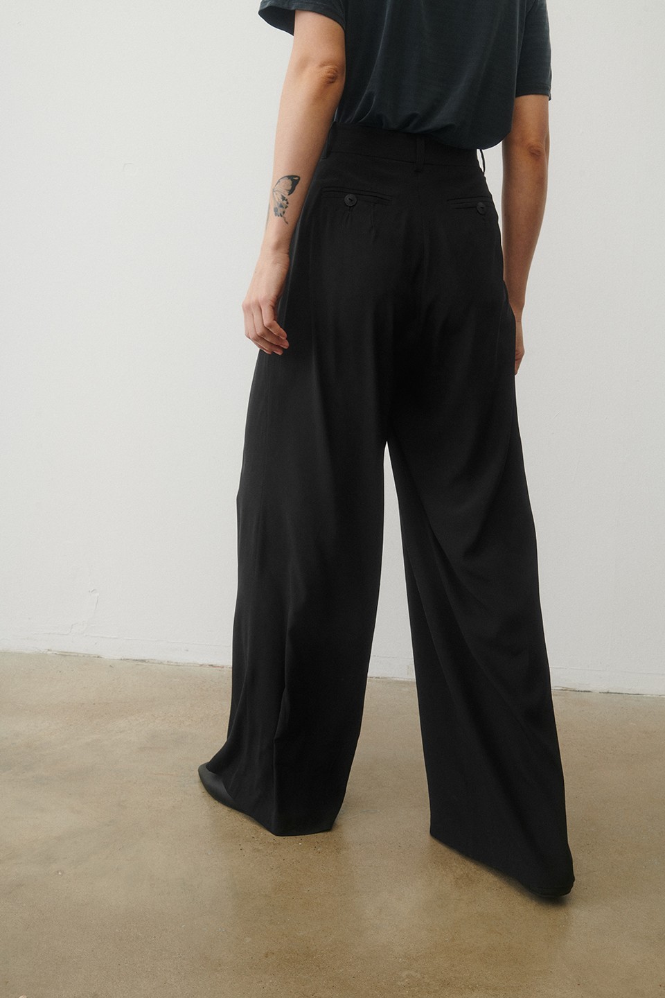 Silk trousers