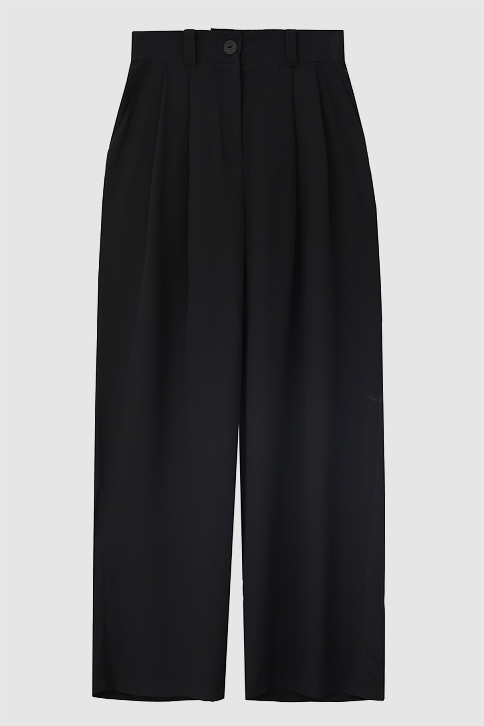 Wide leg silk trousers