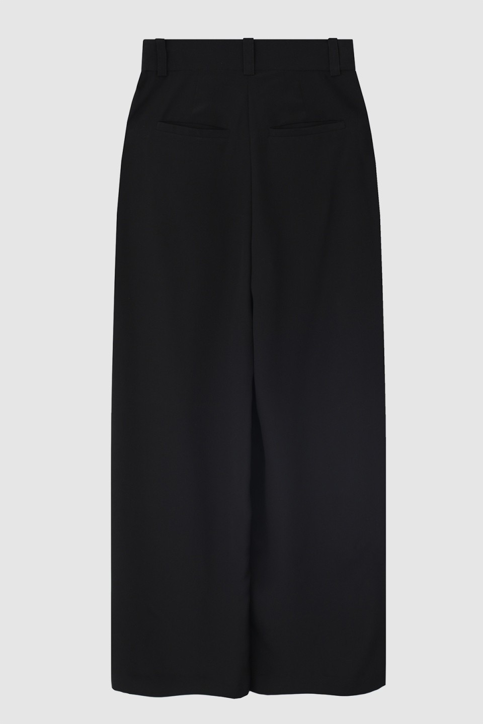 Wide leg silk trousers