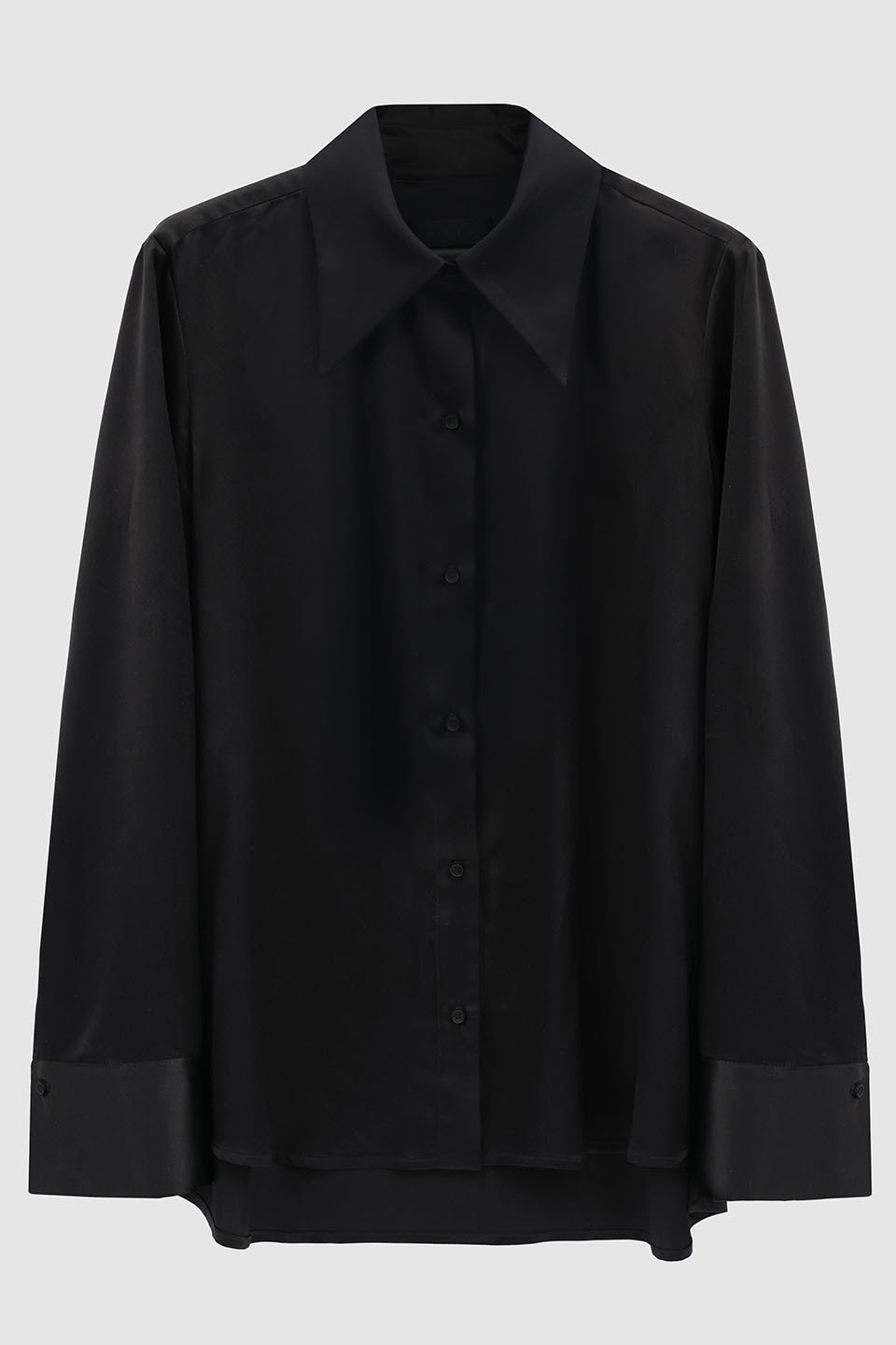 Satin black shirt