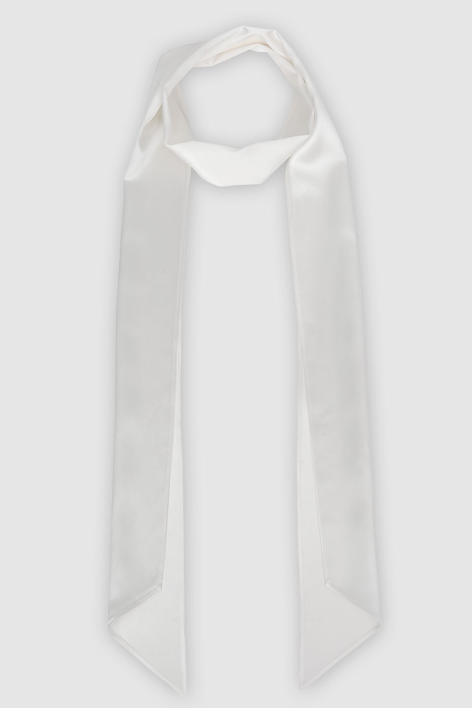 White silk scarf