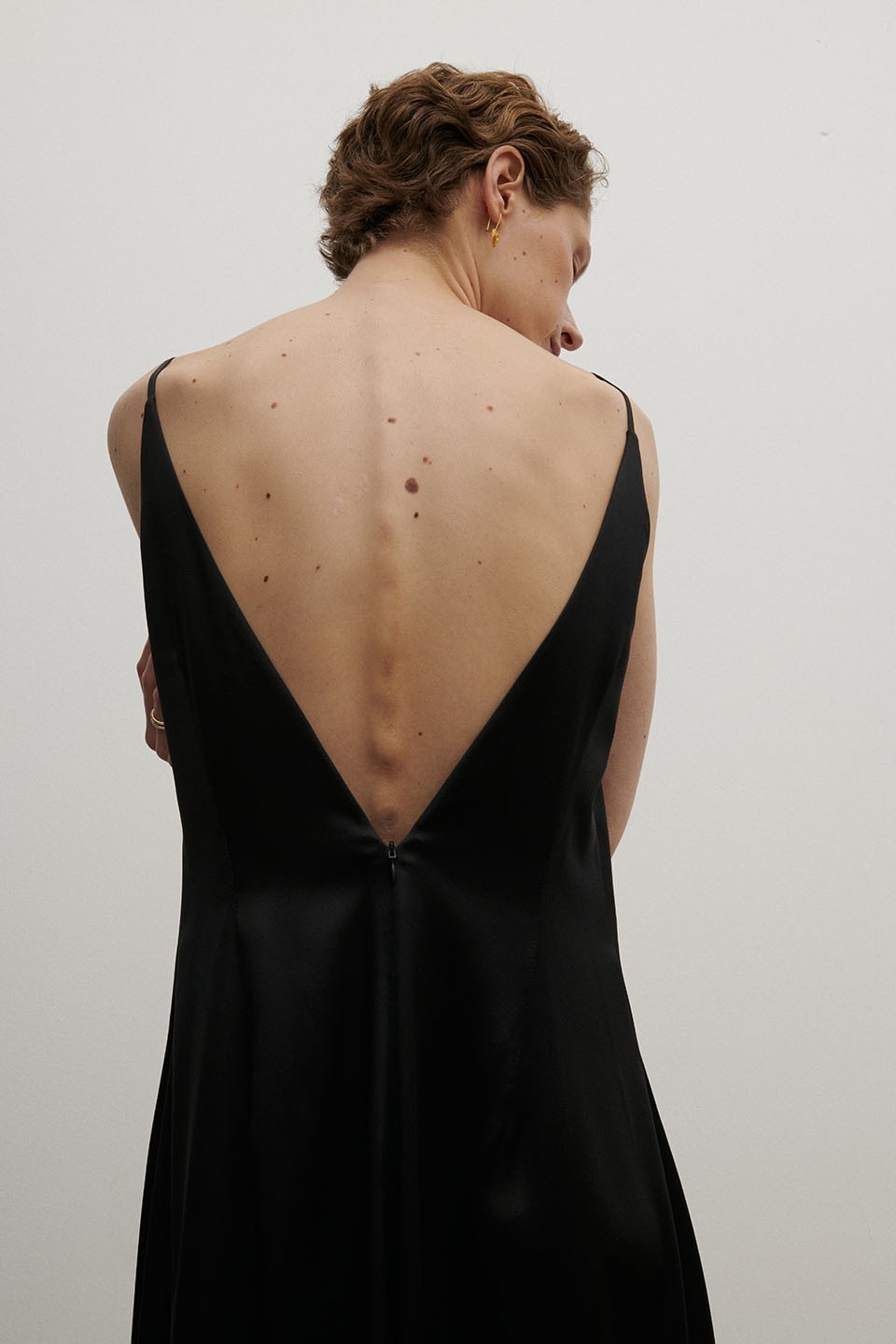 Black silk dress